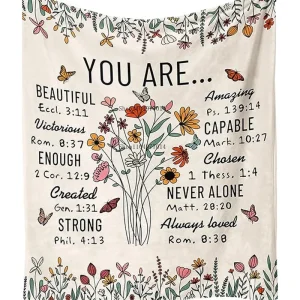 Inspirational Throw Blanket for Women