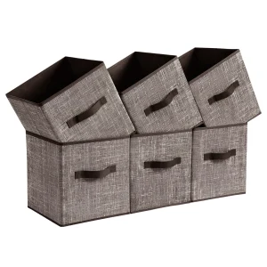 11-Inch Non-Woven Fabric Cubes with Handles Set Of 6