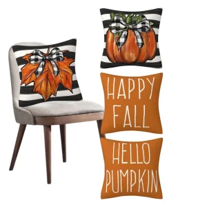 4pcs Fall Thanksgiving Throw Pillow Covers 18 x18