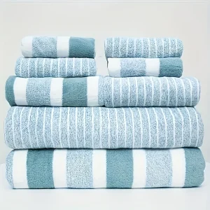 Quick Dry Absorbent Bathroom Towels 6 Piece Set