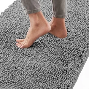Soft Absorbent Chenille Quick Dry Mat Rubber Backing